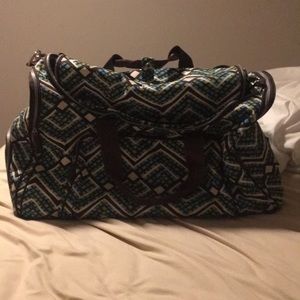 Vera Bradley lighten up ultimate duffle bag- rain forest pattern